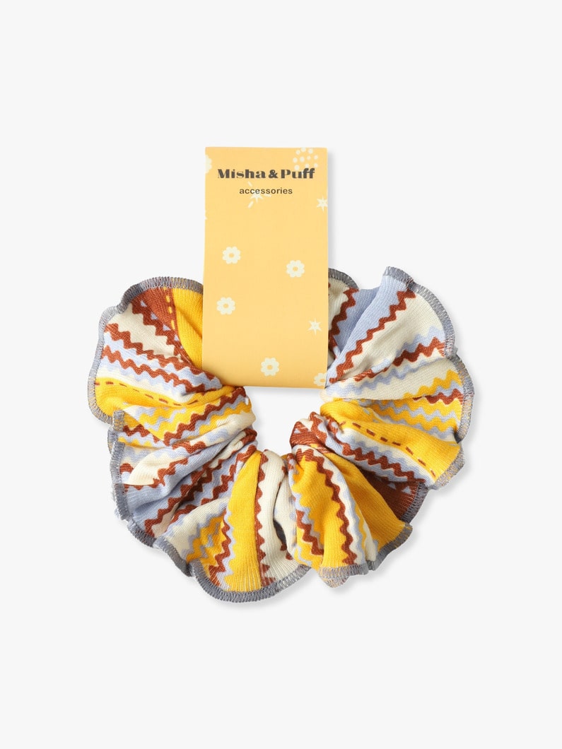 Hair Scrunchie (multi striped / flower) 詳細画像 multi 1