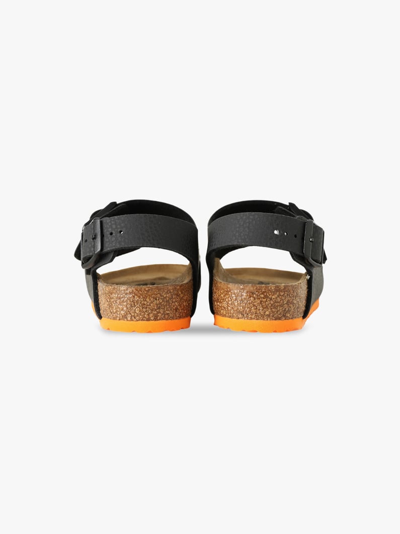 Milano Kids Birko Flor Desert Soil Black Orange Sandals (15-21cm) 詳細画像 black 5