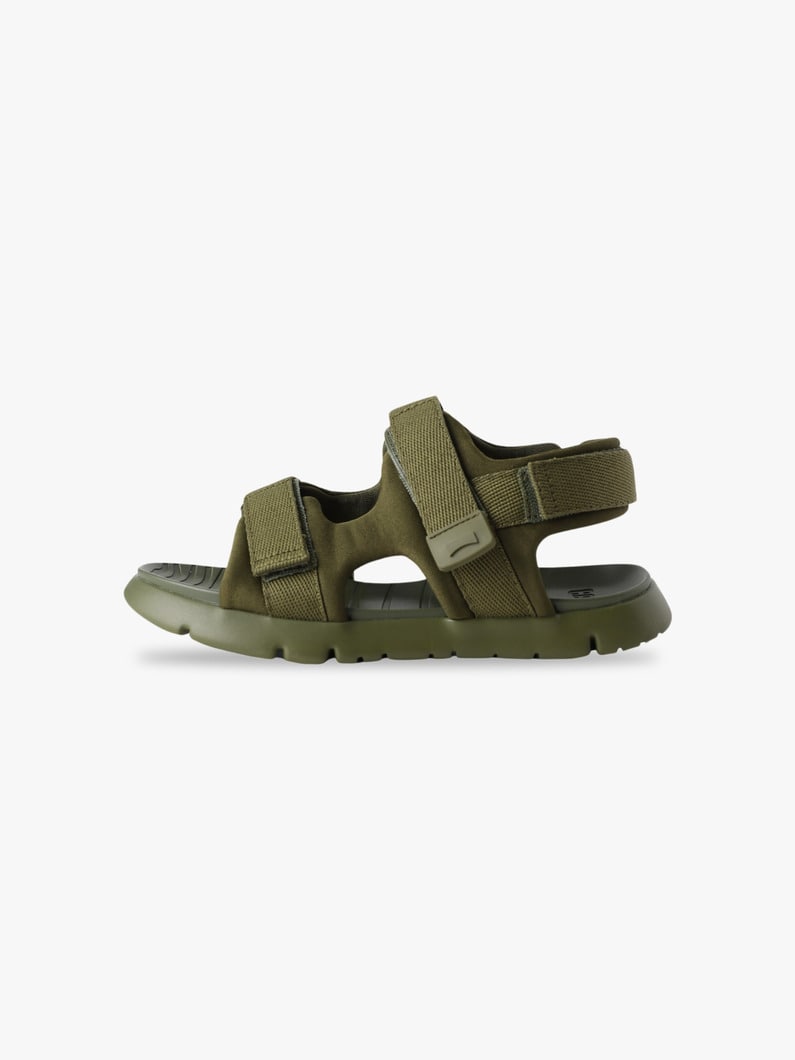 Oruga Sandals (red/khaki/18-21cm) 詳細画像 khaki 1