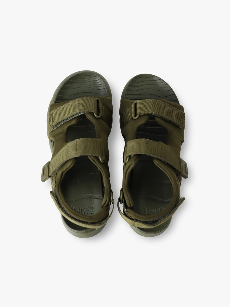 Oruga Sandals (red/khaki/18-21cm) 詳細画像 red 4