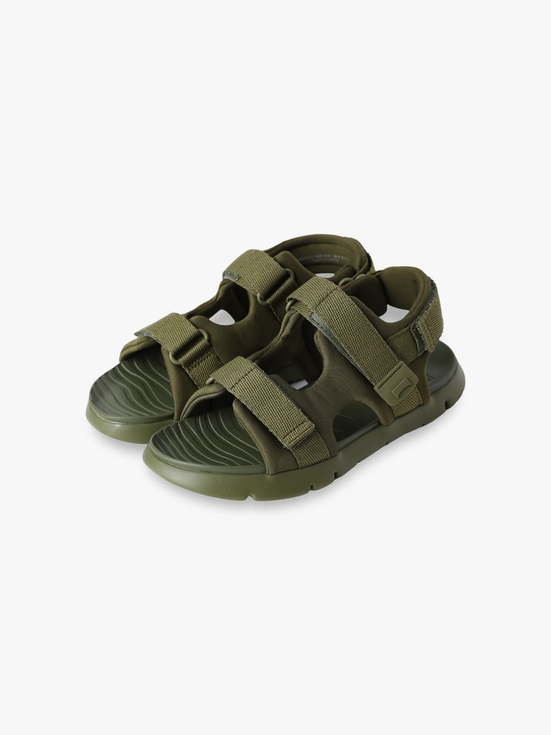 Oruga Sandals (red/khaki/18-21cm) 詳細画像 khaki