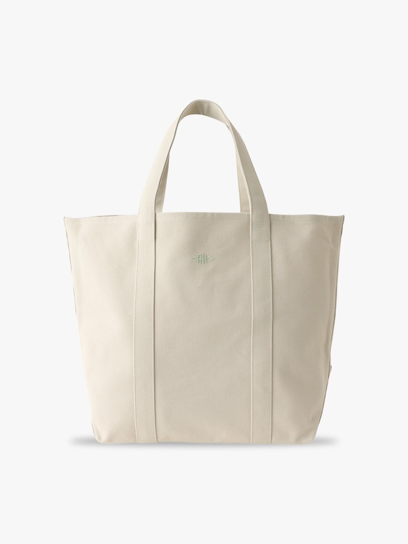 Color Canvas Logo Tote Bag (cream / light green /M) 詳細画像 light green