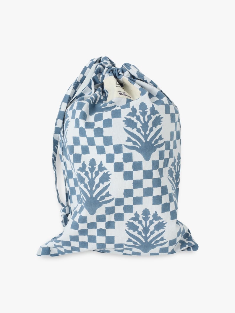 Small Laundry Bag（Small Palladio & Check Grid） 詳細画像 blue 4