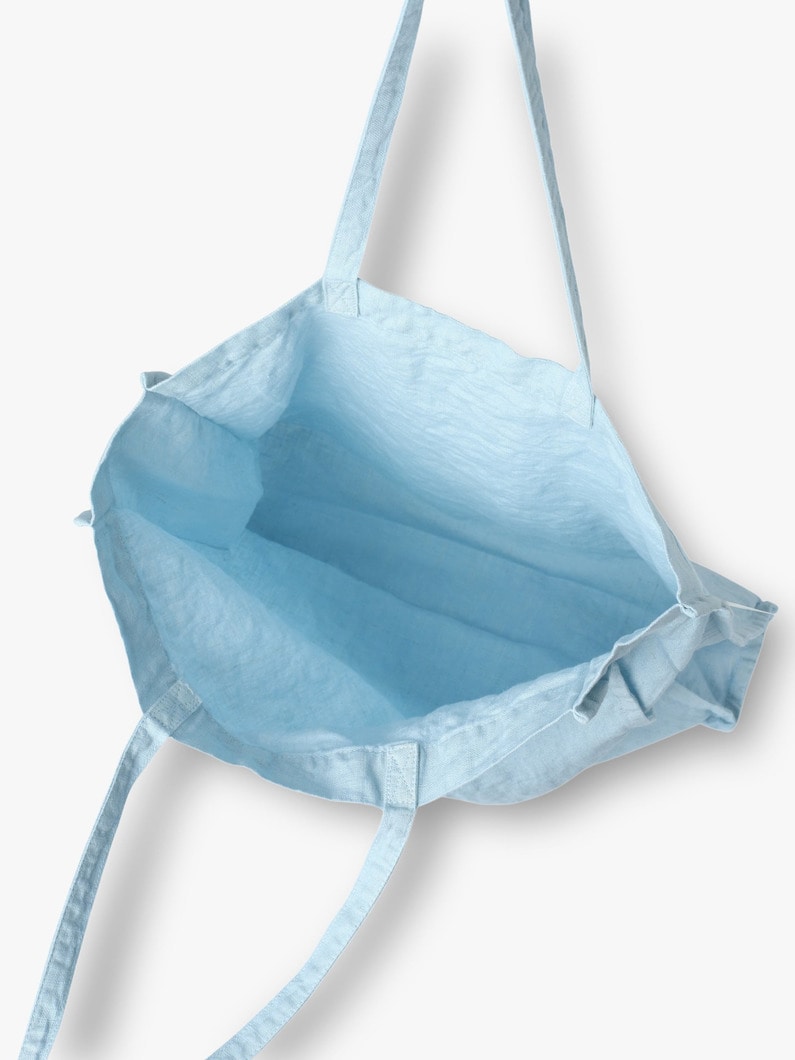 Linen Grocery Tote Bag 詳細画像 light blue 3