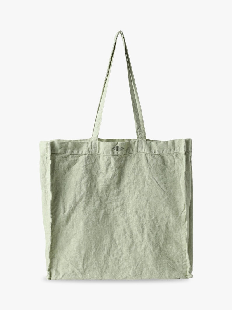 Linen Grocery Tote Bag 詳細画像 light green