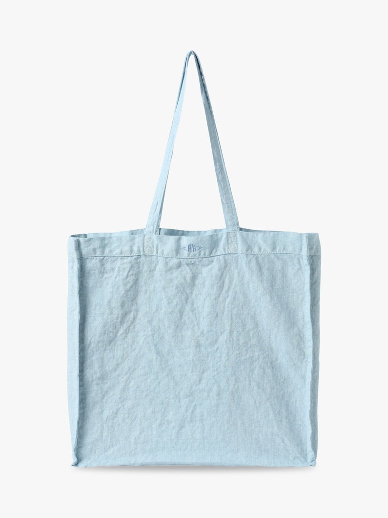Linen Grocery Tote Bag 詳細画像 light blue
