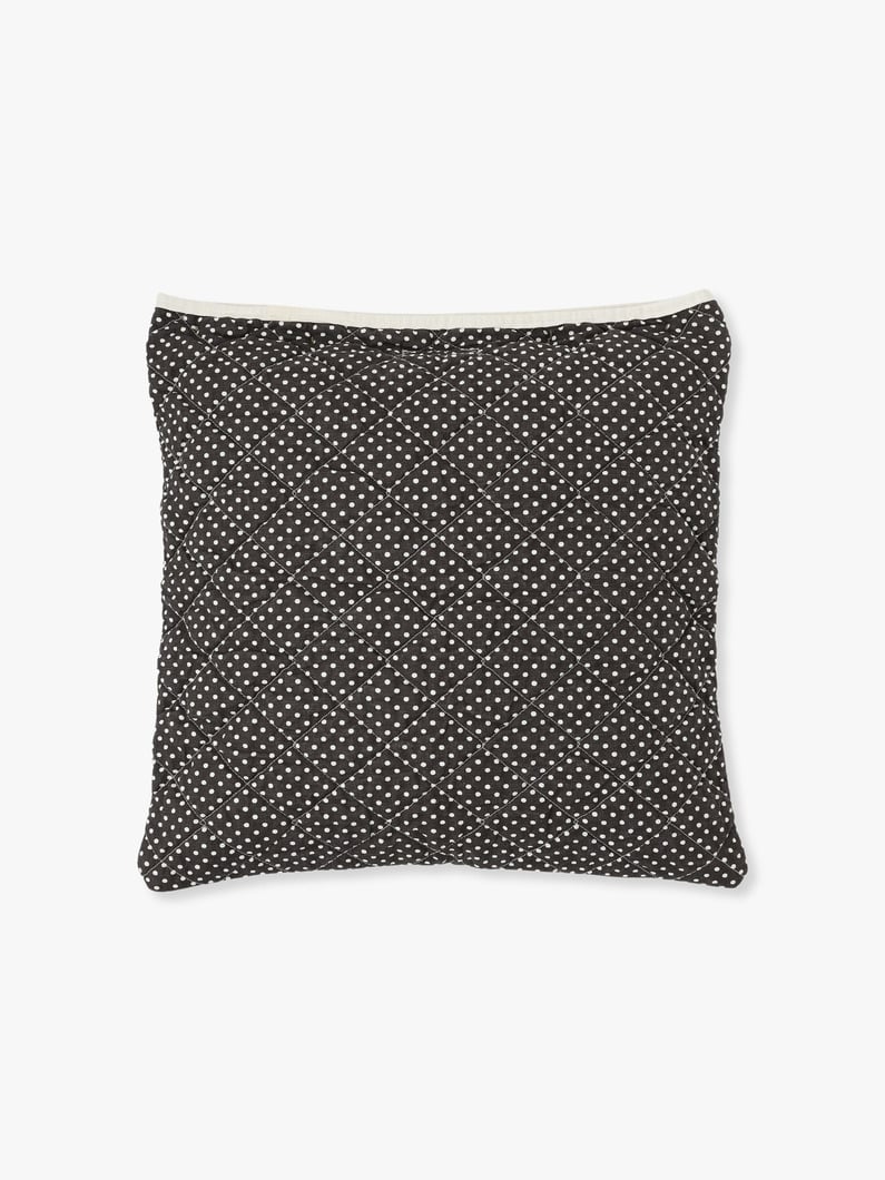 Dot Quilted Pillow (18×18 inch) 詳細画像 brown 1