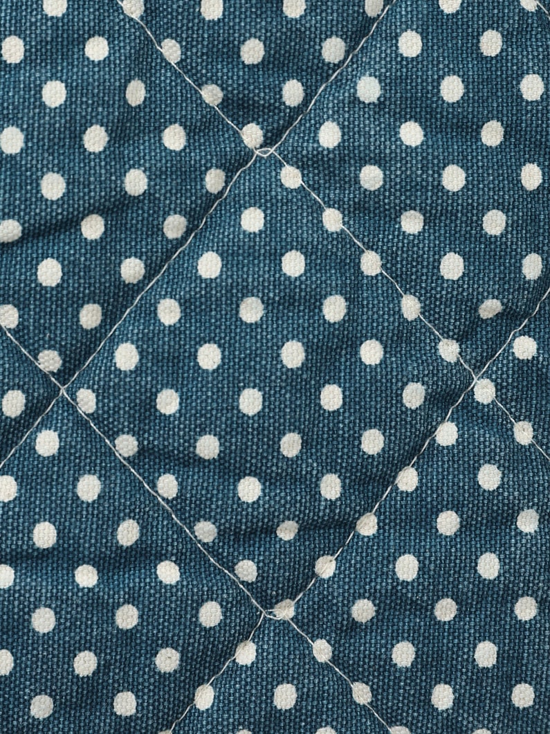Dot Quilted Pillow (27×27 inch) 詳細画像 navy 5