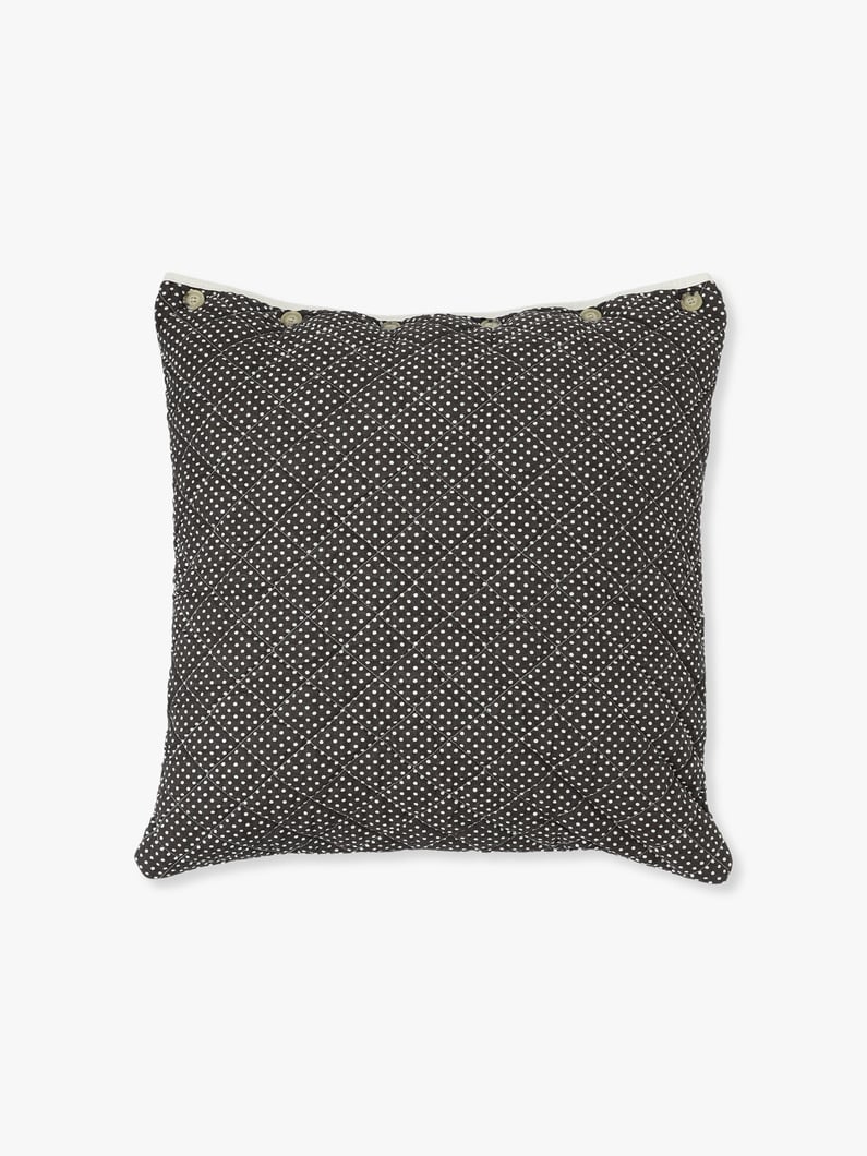 Dot Quilted Pillow (27×27 inch) 詳細画像 brown