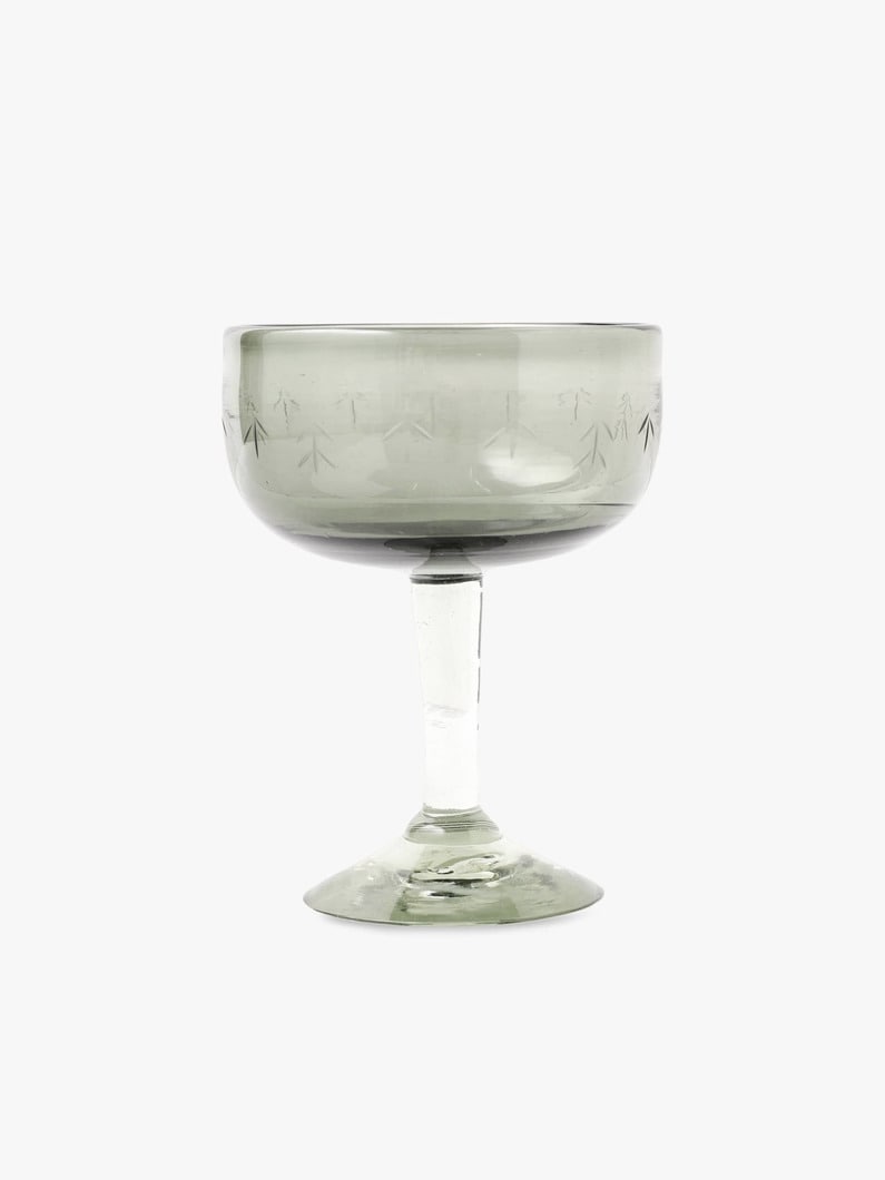 Spike Pattern Cut Cocktail Glass (Dark Gray) 詳細画像 dark gray 1