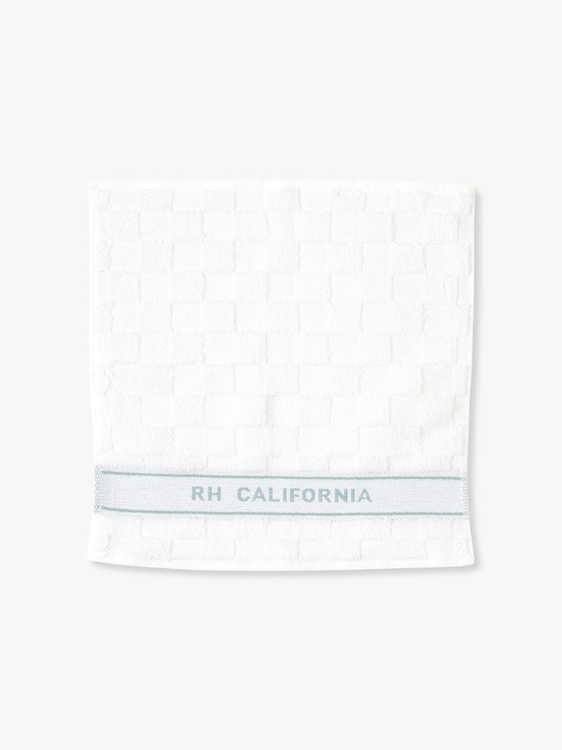 White Checkered Flag Towel Handkerchief 詳細画像 light blue