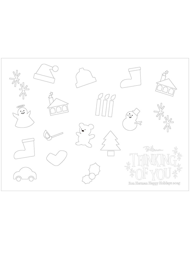 カラーリング ピクチャー (Thinking Of You/クリスマスキャラクター) 詳細画像 other 2