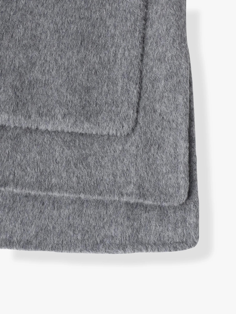 ウール ショートコート & スカーフ 詳細画像 black 5