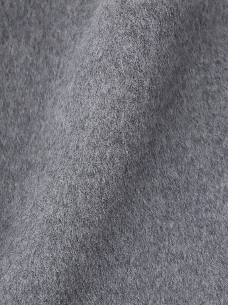 ウール ショートコート & スカーフ 詳細画像 black 7