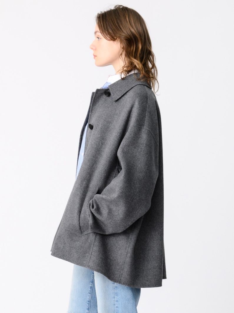 リュクスシャルムビーバー ショートコート 詳細画像 light gray 2