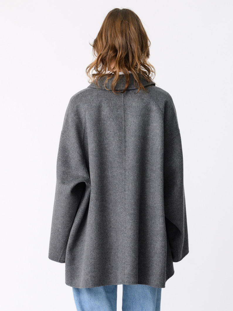 リュクスシャルムビーバー ショートコート 詳細画像 light gray 3