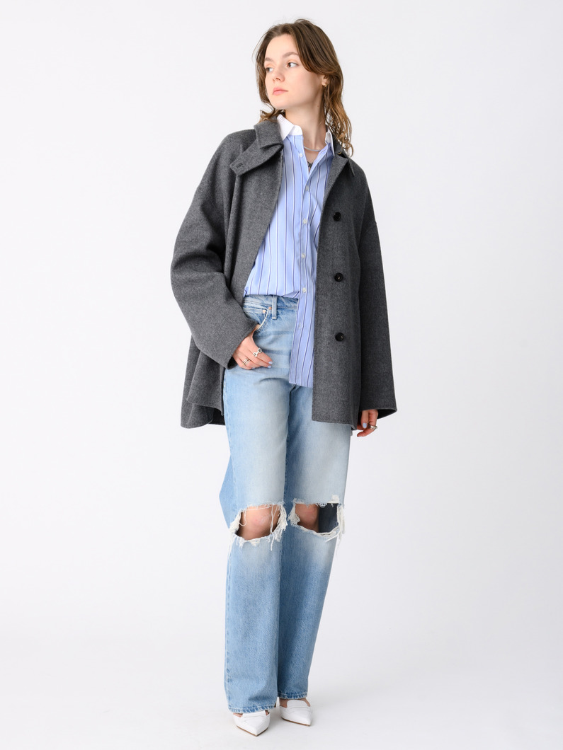 リュクスシャルムビーバー ショートコート 詳細画像 light gray 4