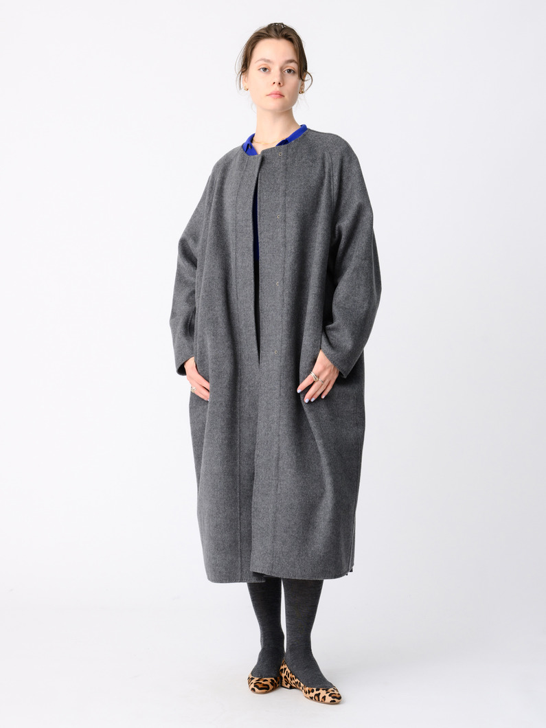 リュクスシャルムビーバー ミディアム コート 詳細画像 light gray 1