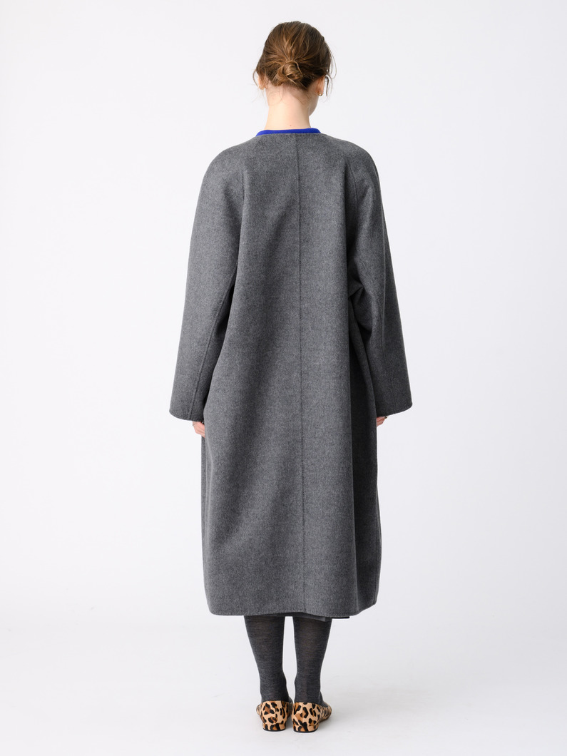 リュクスシャルムビーバー ミディアム コート 詳細画像 light gray 2