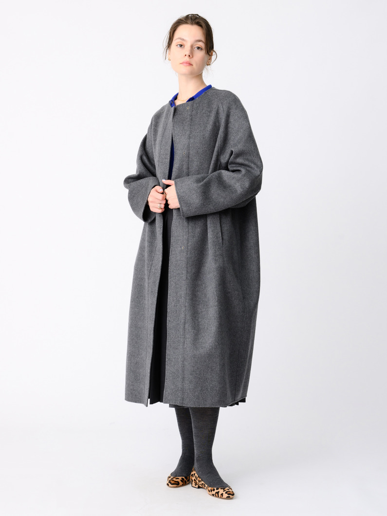 リュクスシャルムビーバー ミディアム コート 詳細画像 light gray 3