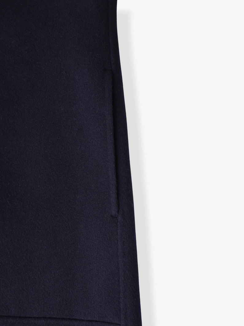 ウール フーディー ロングコート 詳細画像 navy 3