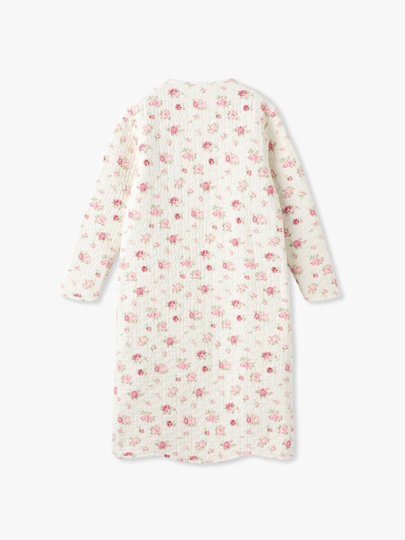 ビンテージ フラワープリント キルティングハウスコート（ピンク） 詳細画像 multi 1