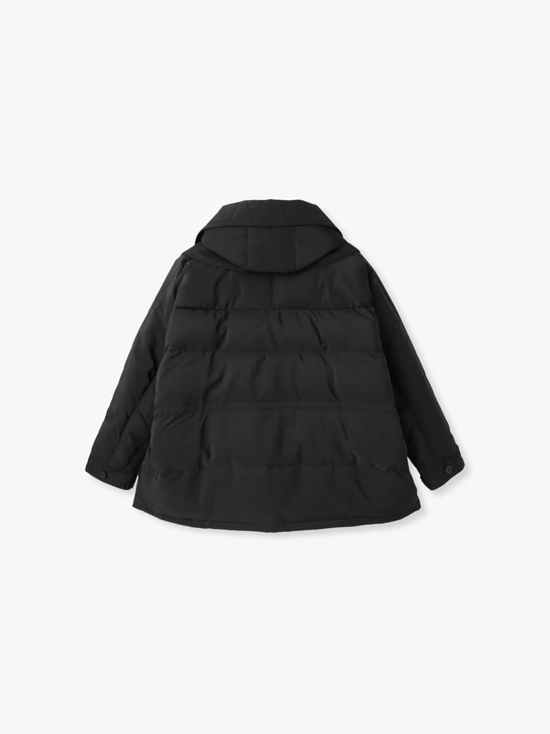 ハイカウントタフタ ドルマンスリーブ ダウンジャケット（VL-26-206） 詳細画像 black 1