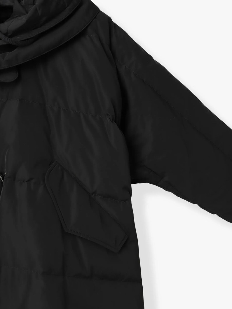 ハイカウントタフタ ドルマンスリーブ ダウンジャケット（VL-26-206） 詳細画像 black 2