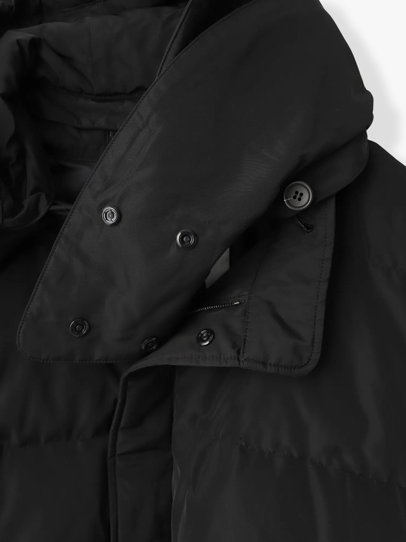 ハイカウントタフタ ドルマンスリーブ ダウンジャケット（VL-26-206） 詳細画像 black 3