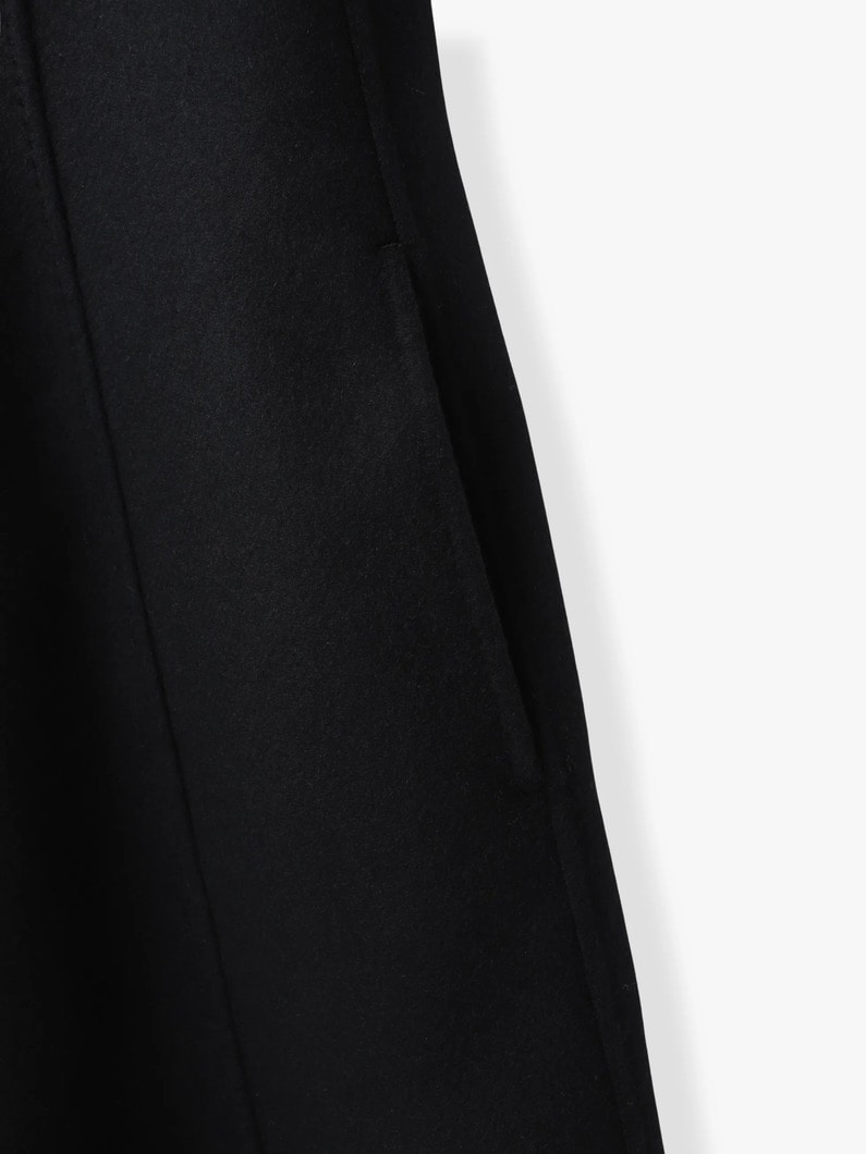 ウールナイロン フレアロングコート 詳細画像 red 3