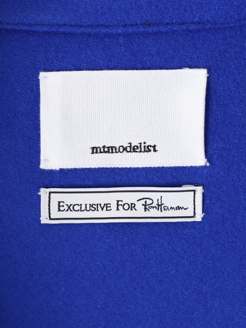 ウールナイロン フレアロングコート 詳細画像 blue 5