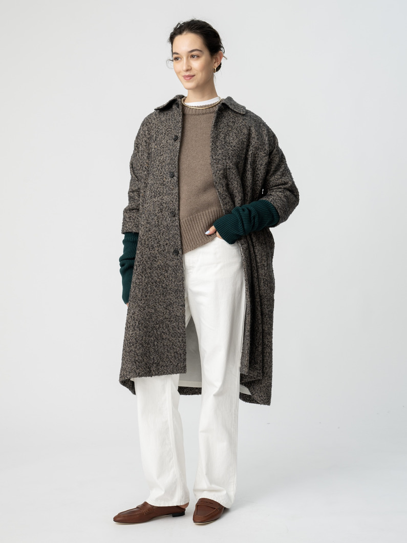 グローブ セット ツイードロングコート 詳細画像 gray 2