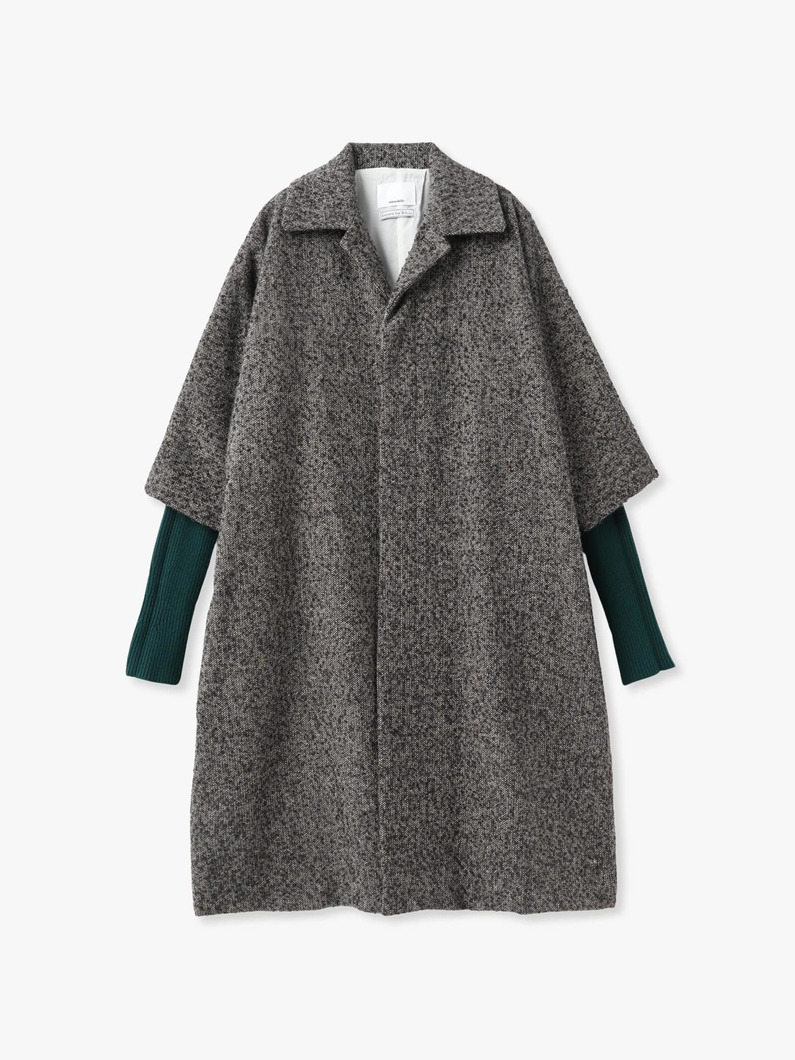グローブ セット ツイードロングコート 詳細画像 gray 4