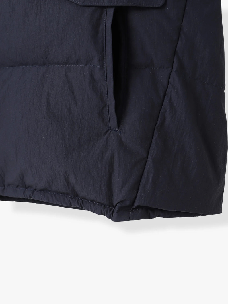 ベロアカラー ダウンジャケット 詳細画像 brown 3