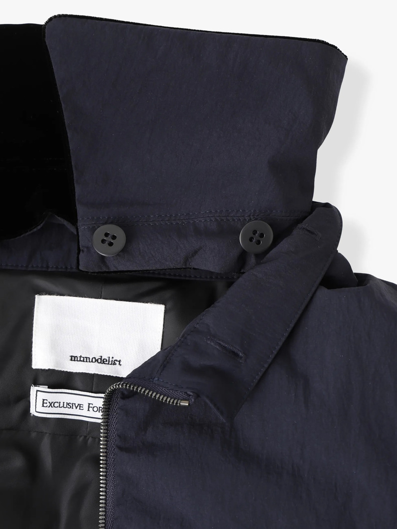 ベロアカラー ダウンジャケット 詳細画像 brown 5