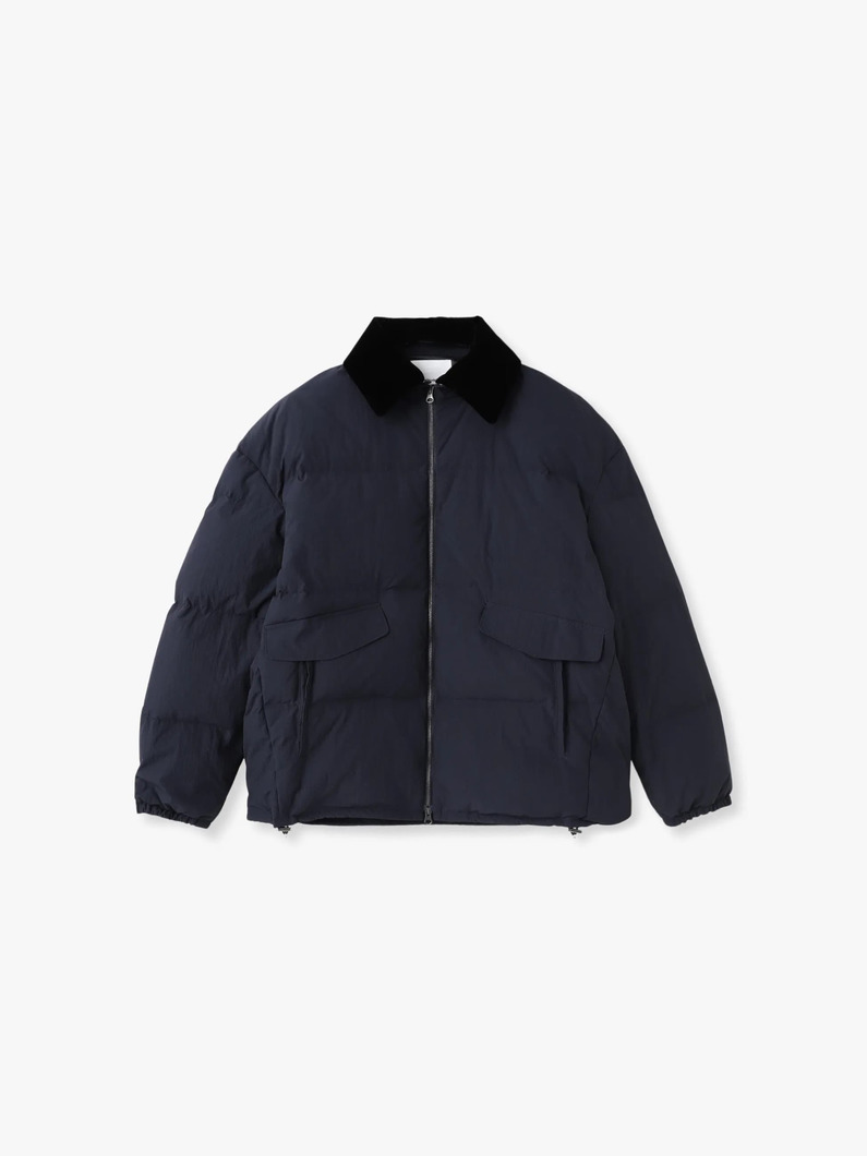 ベロアカラー ダウンジャケット 詳細画像 navy 5