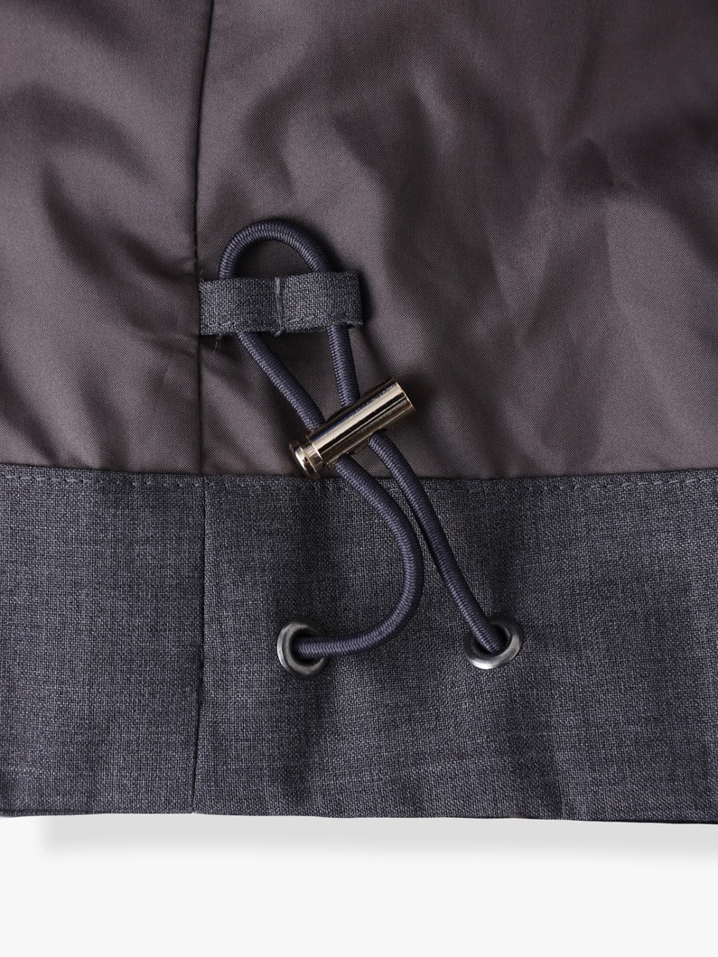 フォルムダウン ショールカラー コート（トップグレー） 詳細画像 top gray 3