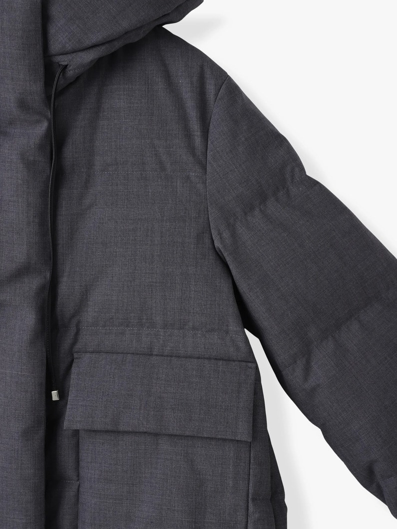 フォルムダウン フーディーコート（トップグレー） 詳細画像 top gray 2