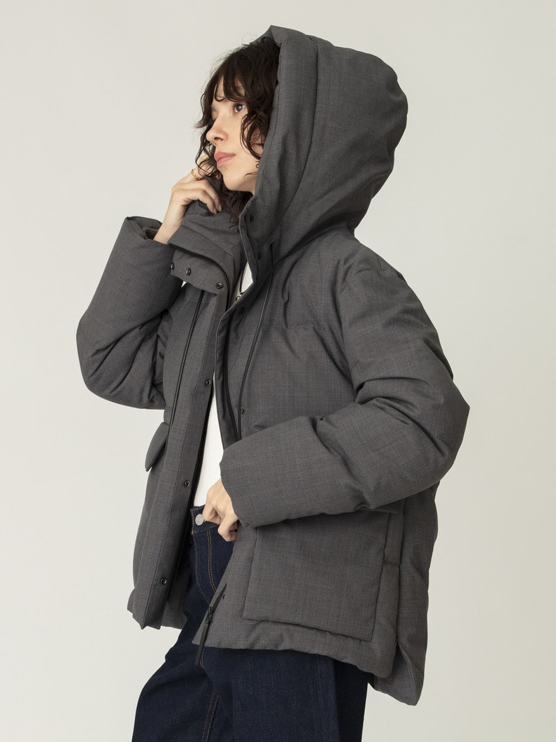 フォルムダウン フーディーコート（トップグレー） 詳細画像 top gray 2