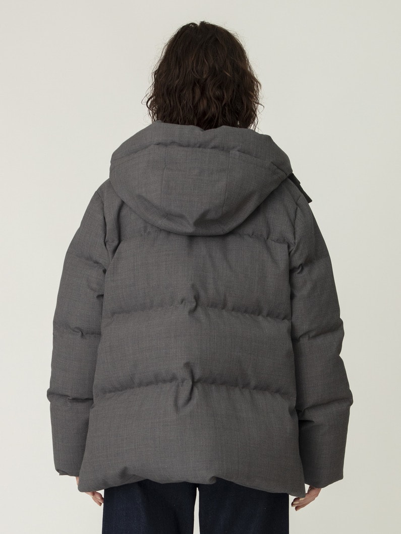 フォルムダウン フーディーコート（トップグレー） 詳細画像 top gray 4