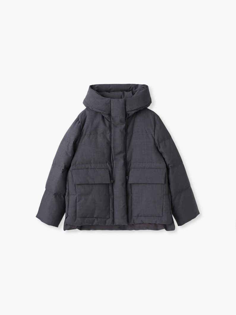 フォルムダウン フーディーコート（トップグレー） 詳細画像 top gray 5