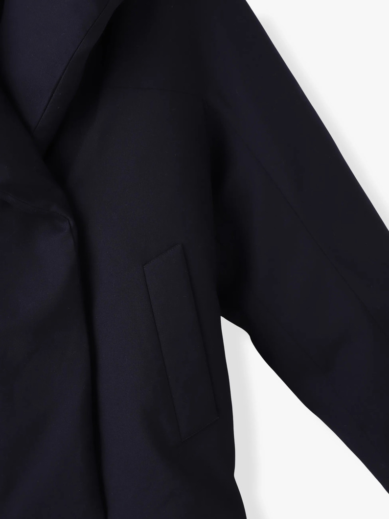 フォルムダウン ショールカラー コート（プレオーダー） 詳細画像 navy 2