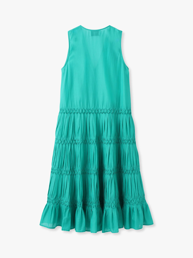 ワーリス ピンタックドレス（グリーン） 詳細画像 green 1