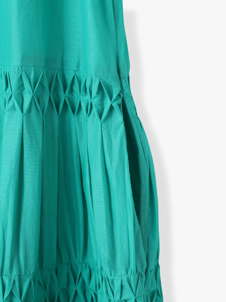 ワーリス ピンタックドレス（グリーン） 詳細画像 green 3