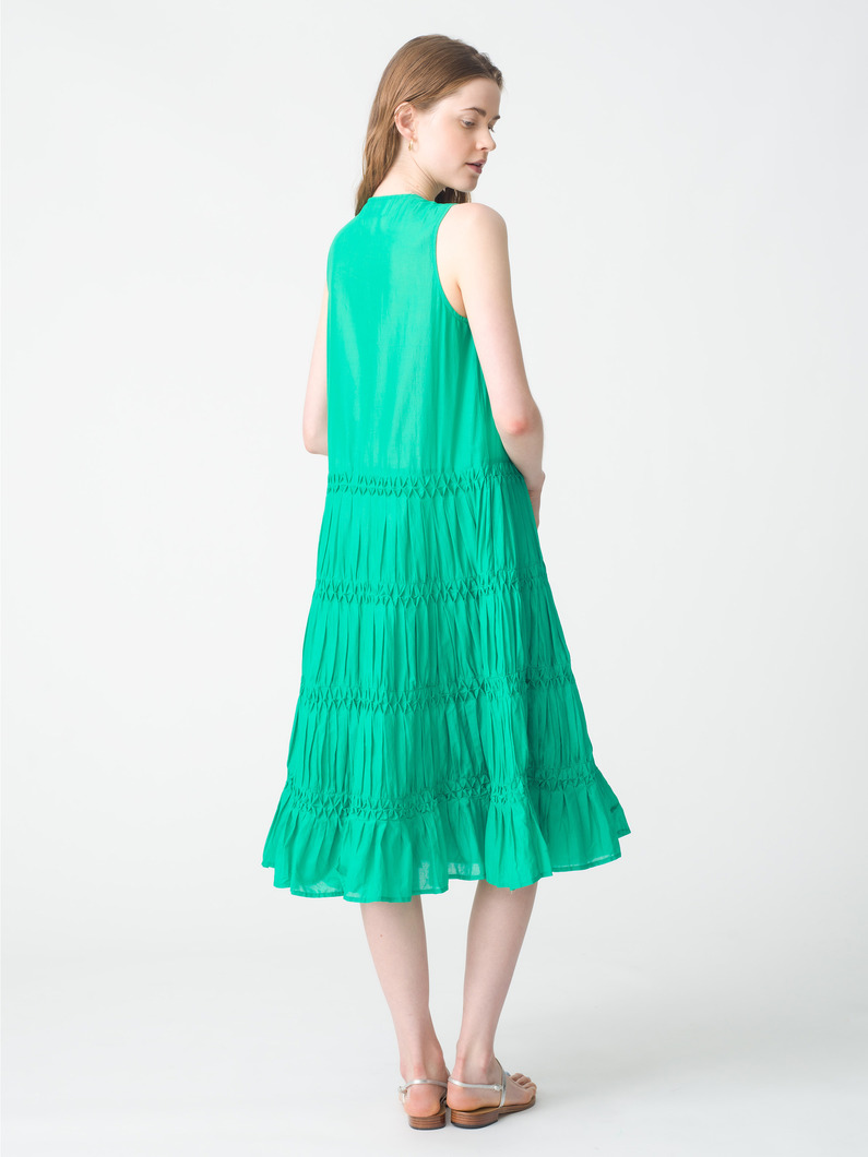 ワーリス ピンタックドレス（グリーン） 詳細画像 green 2