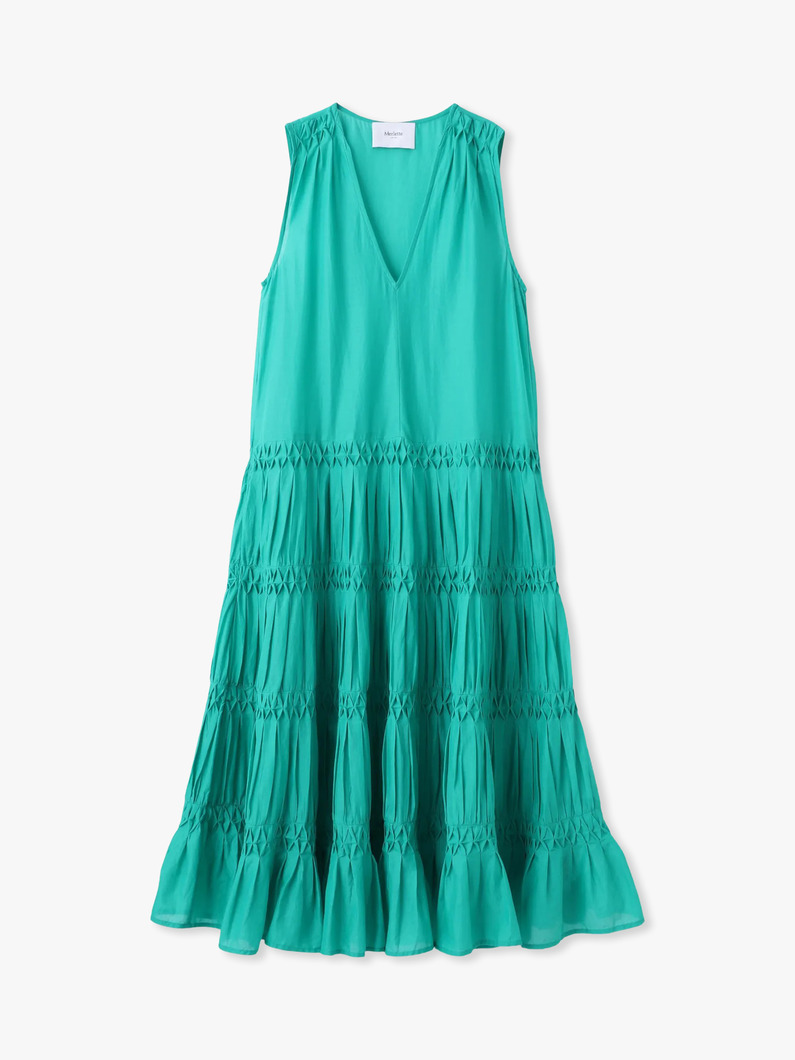 ワーリス ピンタックドレス（グリーン） 詳細画像 green 3