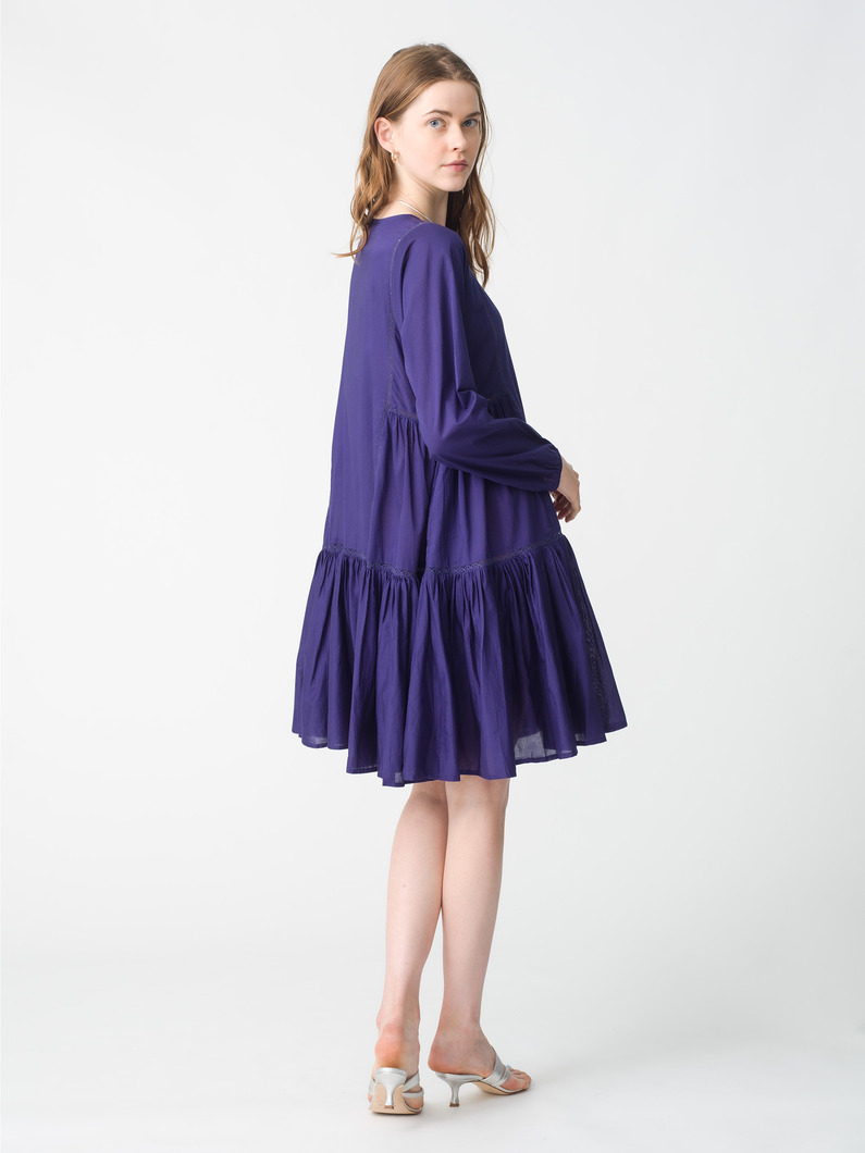 ベーダ バルーンスリーブミディドレス 詳細画像 navy 2