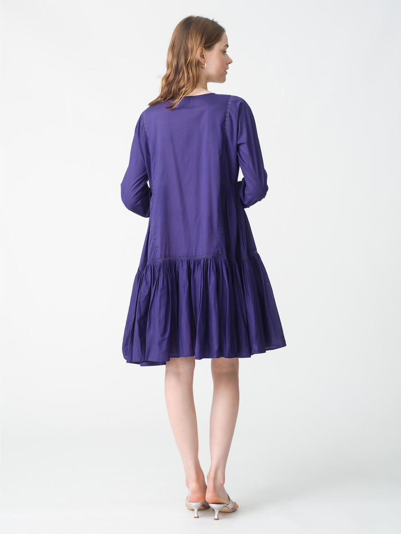 ベーダ バルーンスリーブミディドレス 詳細画像 navy 3