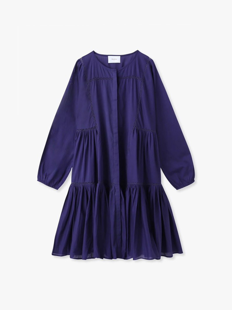 ベーダ バルーンスリーブミディドレス 詳細画像 navy 4