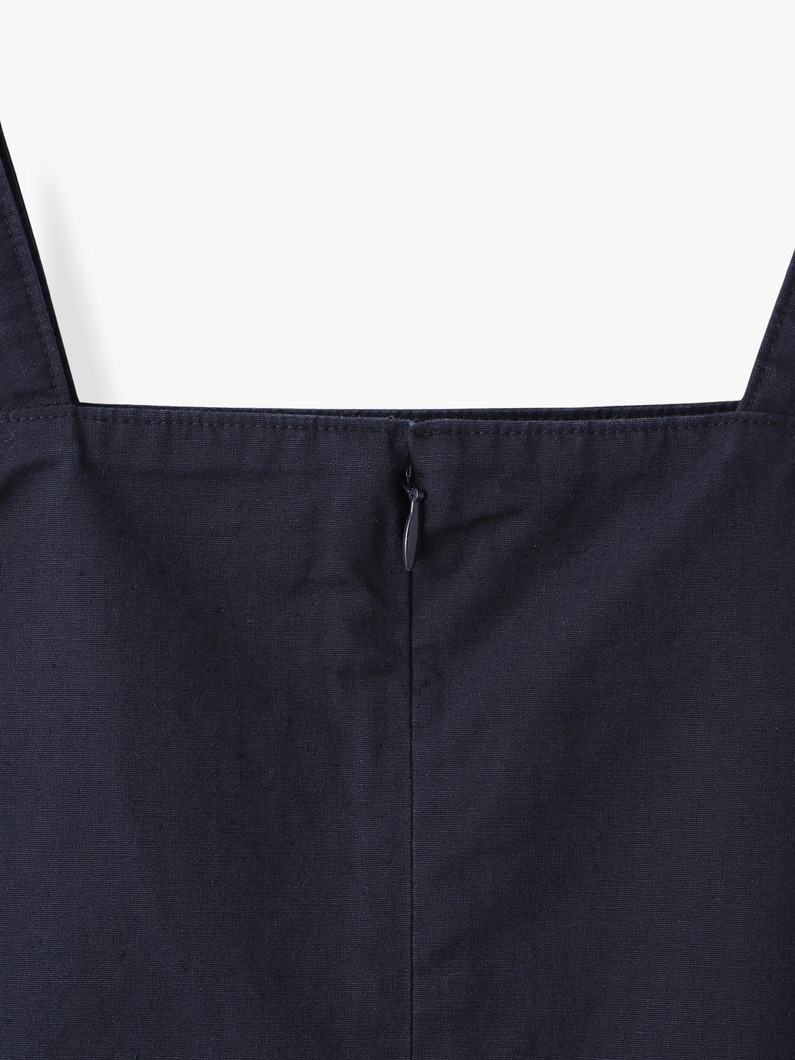 オーバーオール スカート（ネイビー/ベージュ） 詳細画像 navy 4